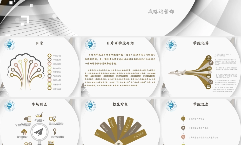 目外商学院招商加盟手册N