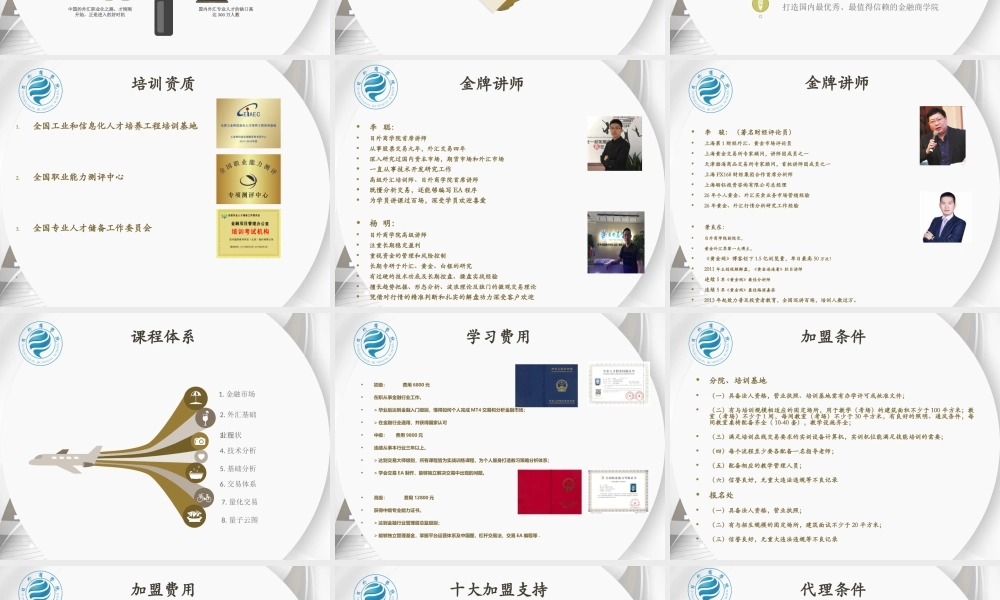 目外商学院招商加盟手册N