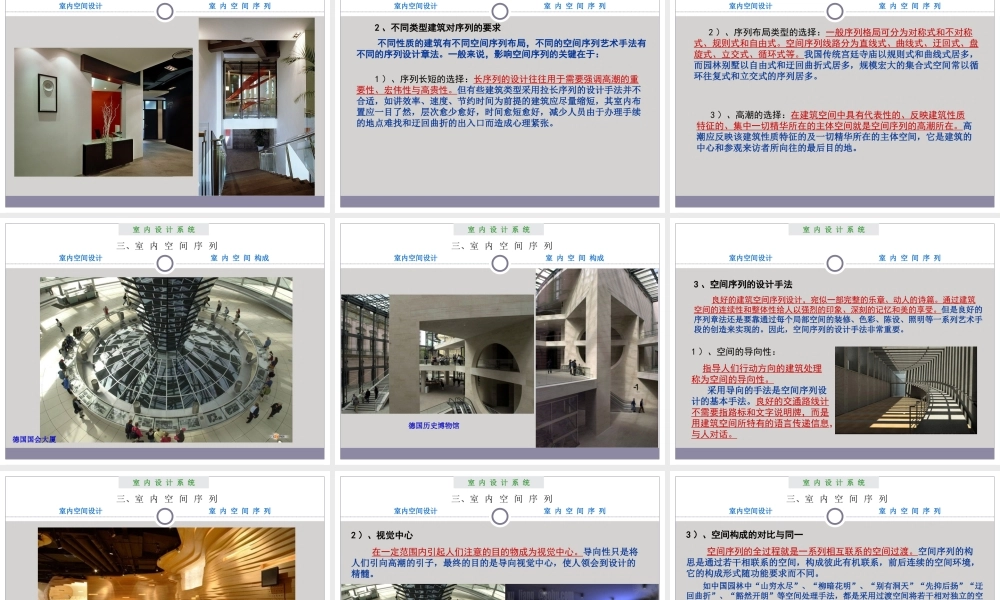 室内设计原理——室内空间设计