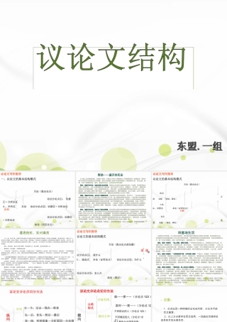 议论文基本结构