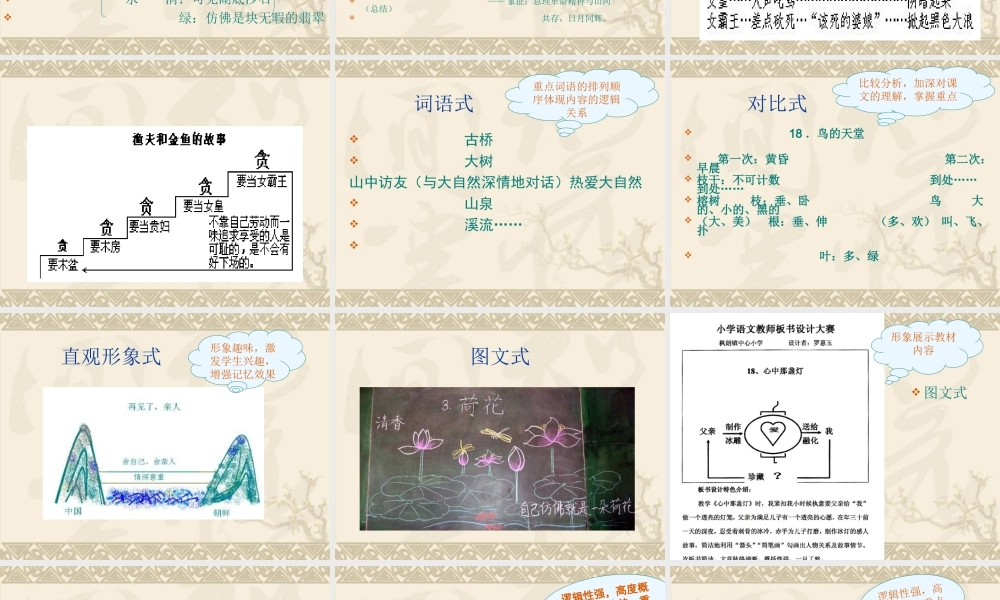 课堂教学技能——板书技能
