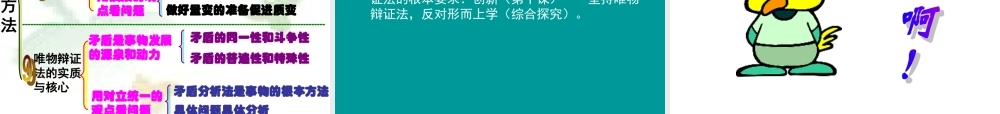 《生活与哲学》主干知识体系