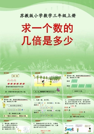 1.3求一个数的几倍是多少