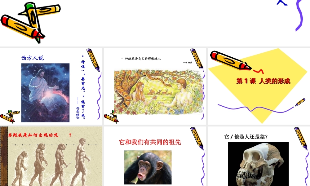 171第1课人类的形成