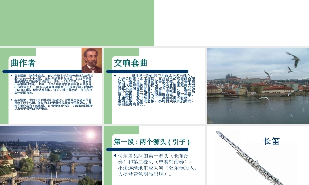 《伏尔塔瓦河》课件2