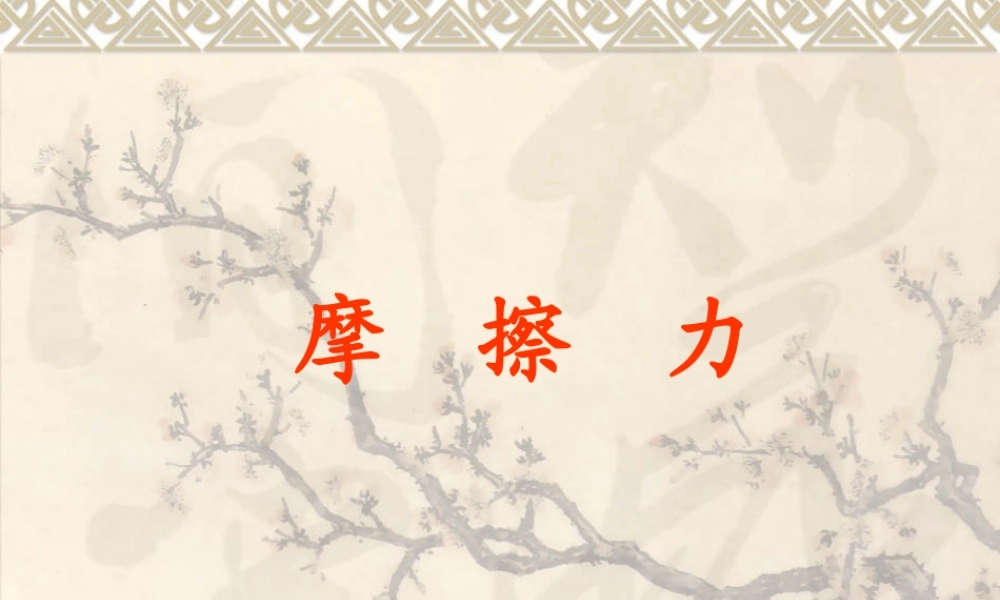 《摩擦力》课件