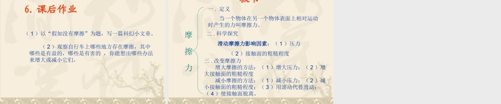 《摩擦力》课件