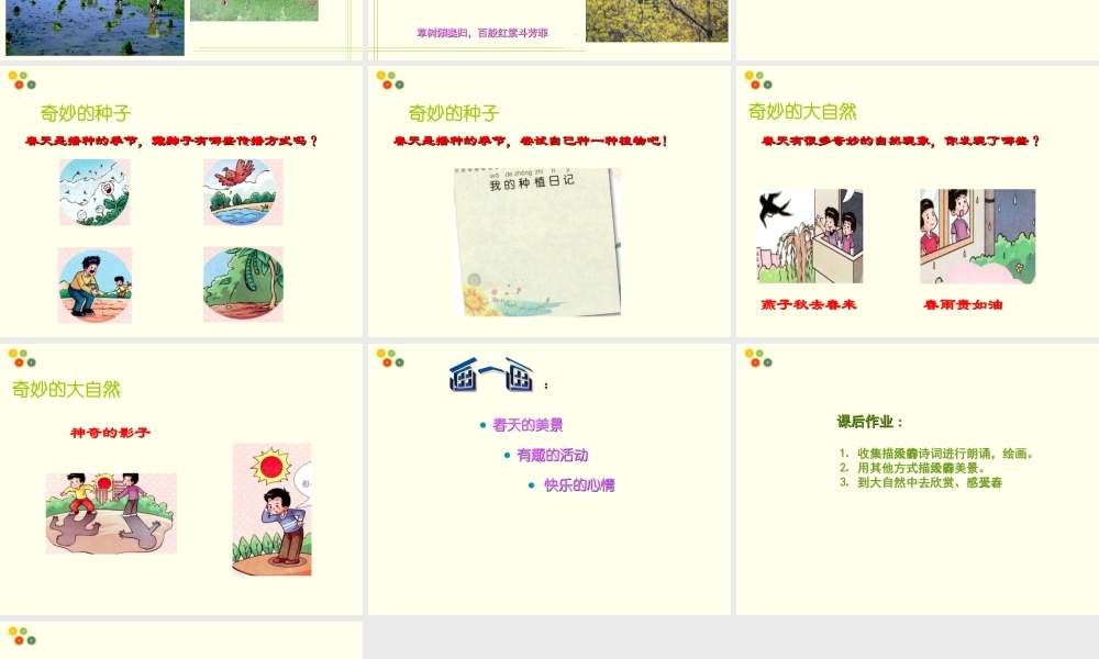 (2017年春季版)《探索春天的奥秘》课件