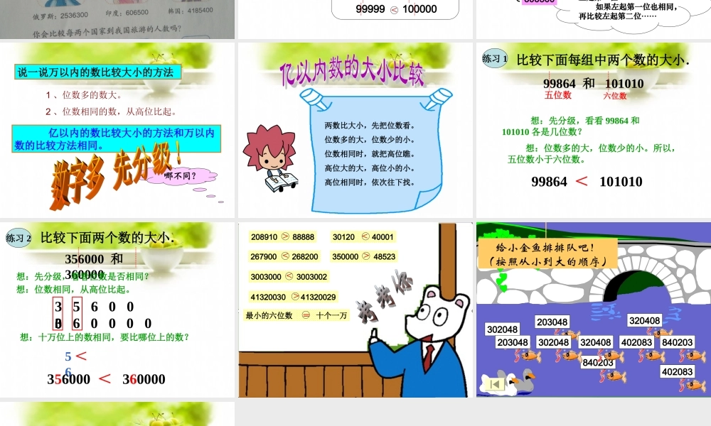 小学人教四年级数学亿以内数的大小比较-(12)
