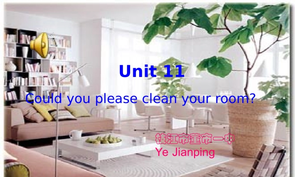 Unit11Couldyoupleasecleanyourroom