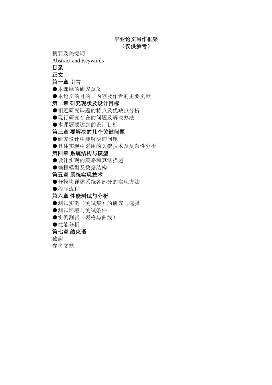 计算机专业毕业论文写作框架_第1页