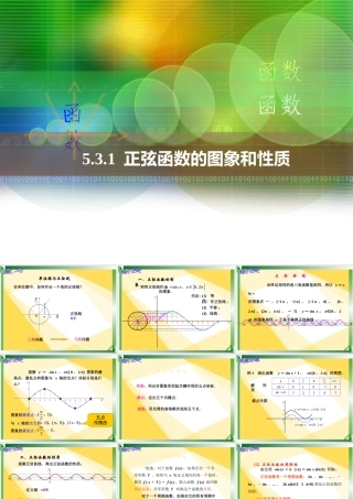 人教版中职数学531正弦函数的-图象和性质
