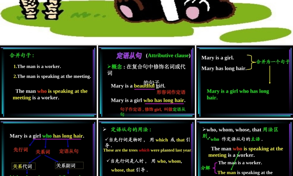 Unit6定语从句系统讲解课件