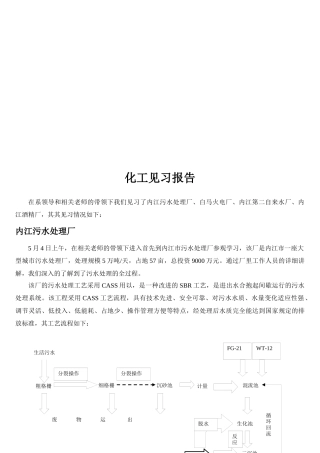 化工见习报告范本