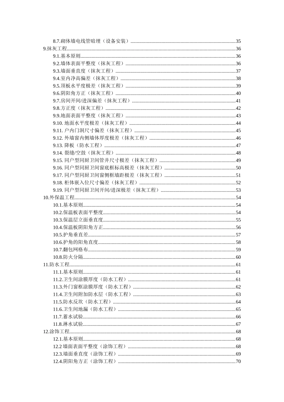 某集团有限公司施工质量实测实量检测标准_第3页