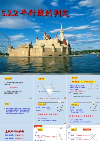 平行线的判定(1)-(4)