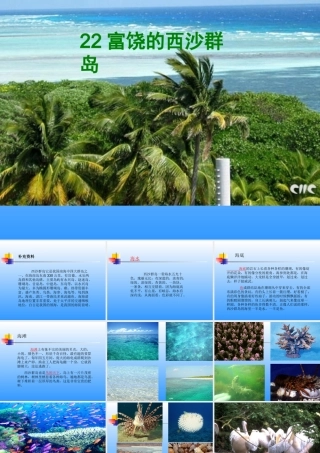 《富饶的西沙群岛》课件