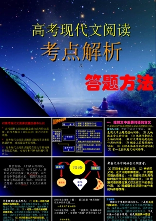 高考现代文阅读考点解析答题方法