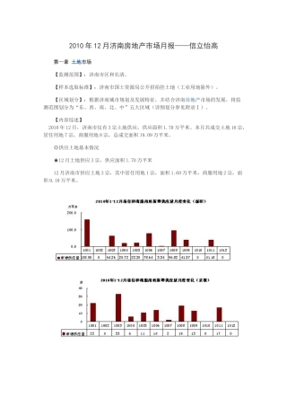 XXXX年12月济南房地产市场月报_信立怡高_29页