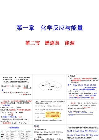 第二节燃烧热能源