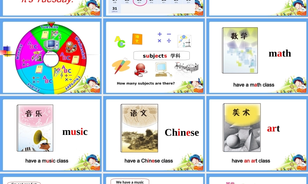 Unit-3-School-Subjects-Day-Part-A-课件2