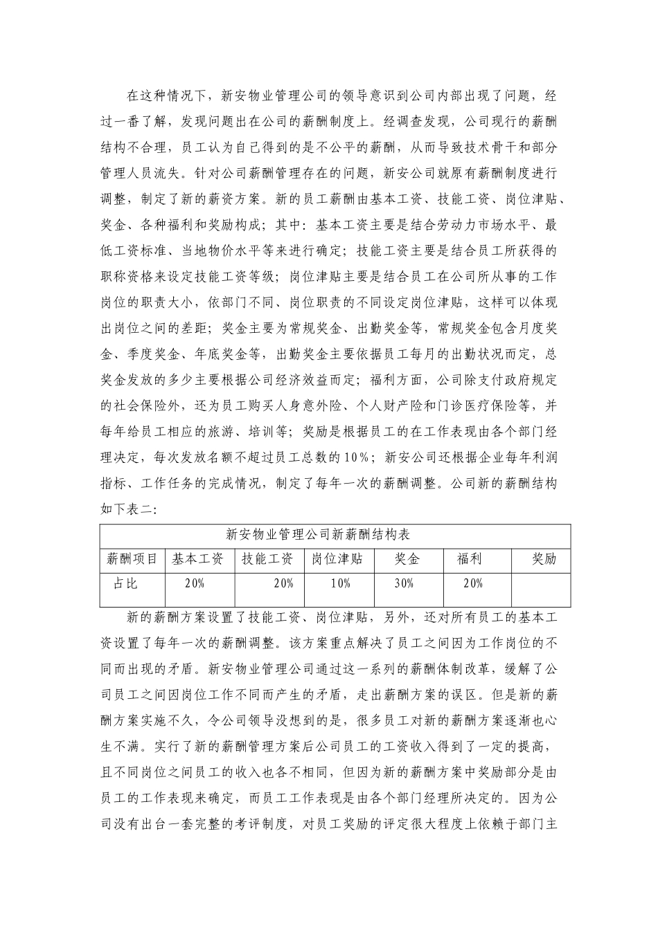 重庆某物业管理有限公司薪酬方案_第3页