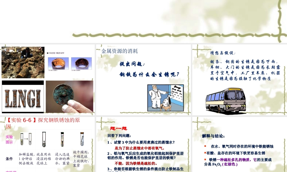 6.4珍惜和保护金属资源-(2)