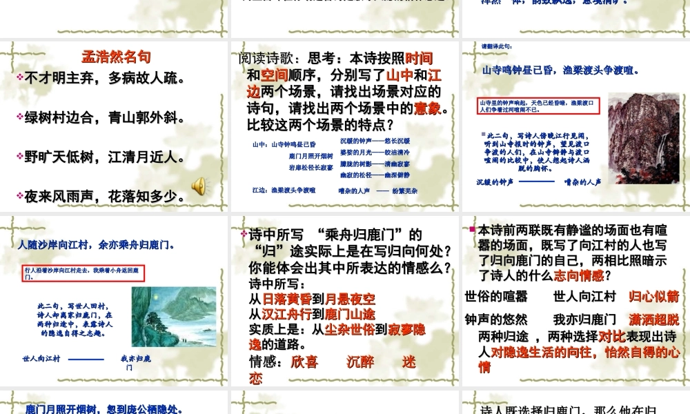 夜归鹿门歌课件(精品)