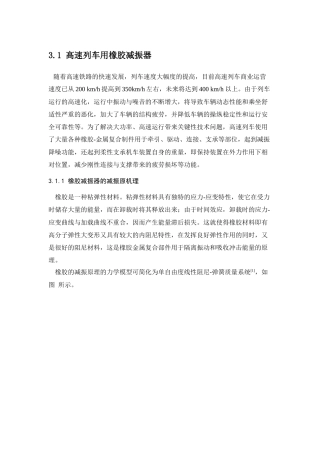 铁路橡胶减振器