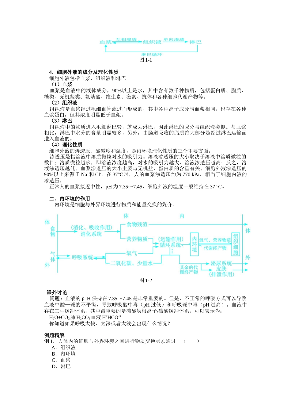 高中生物必修3必记总结(图表)_第2页