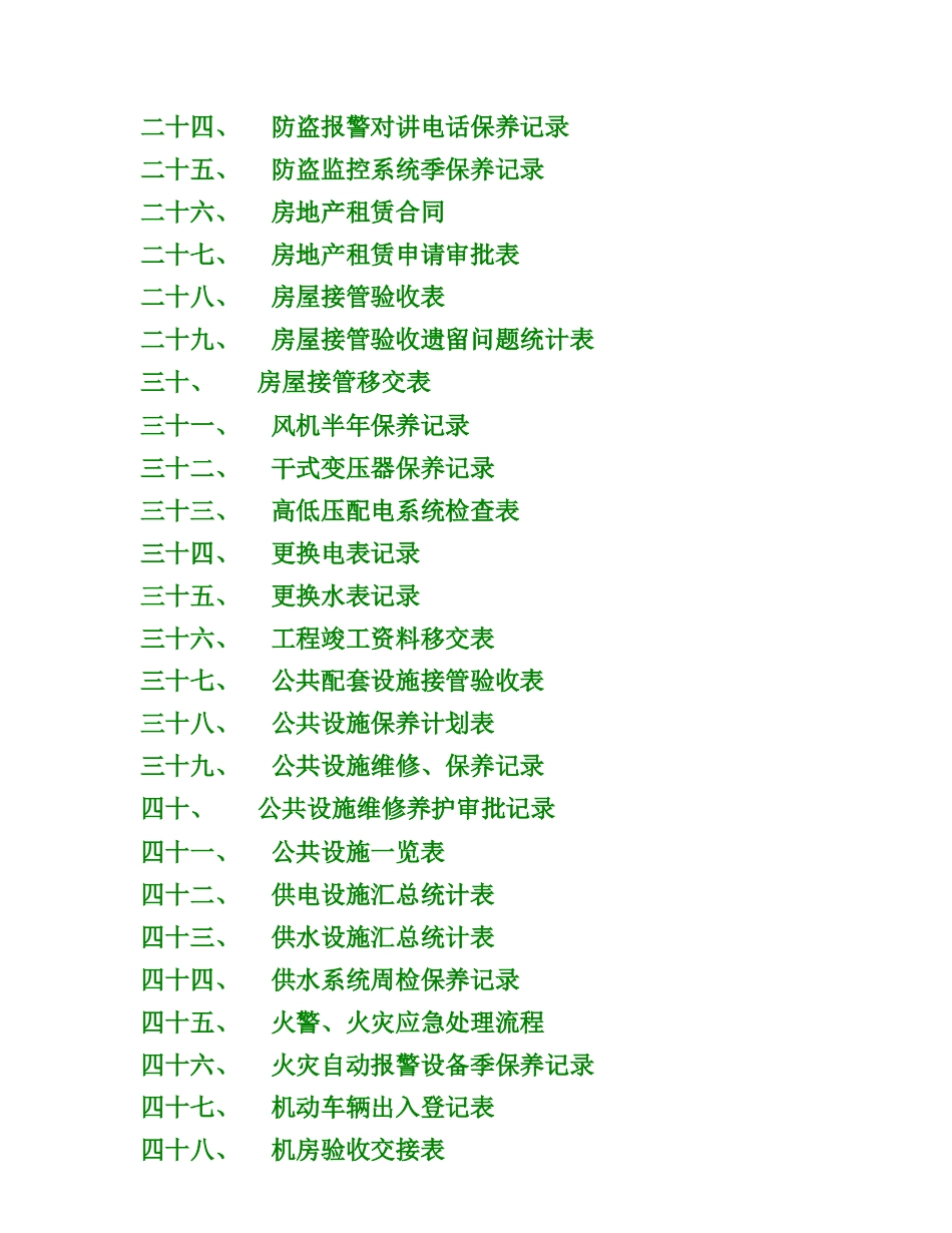 物业管理表格大全_第2页