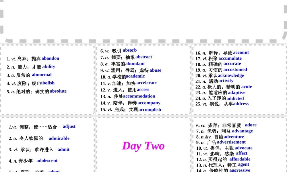 阅读理解高频词汇检测(英译汉)
