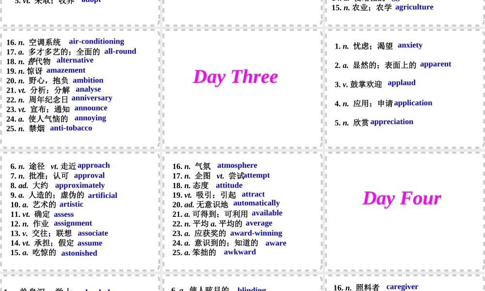 阅读理解高频词汇检测(英译汉)