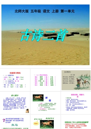 《房兵曹胡马》课件