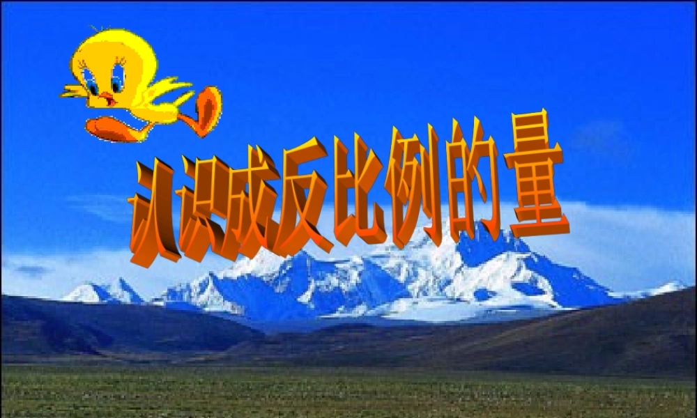 反比例的意义课件