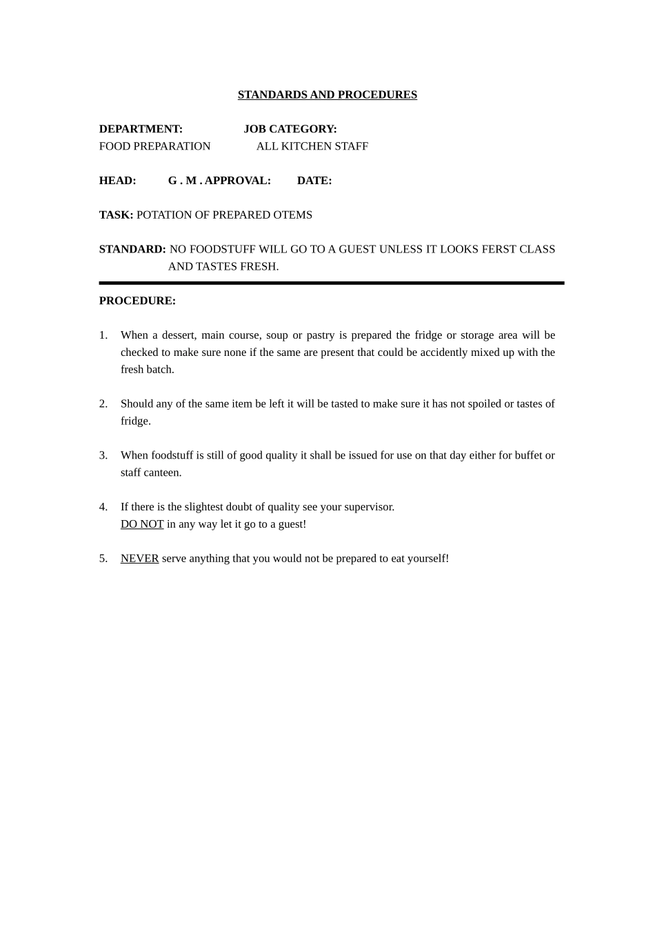 11.KITCHEN(ALL KITCHEN STAFF2)所有厨师须知154-185_第1页