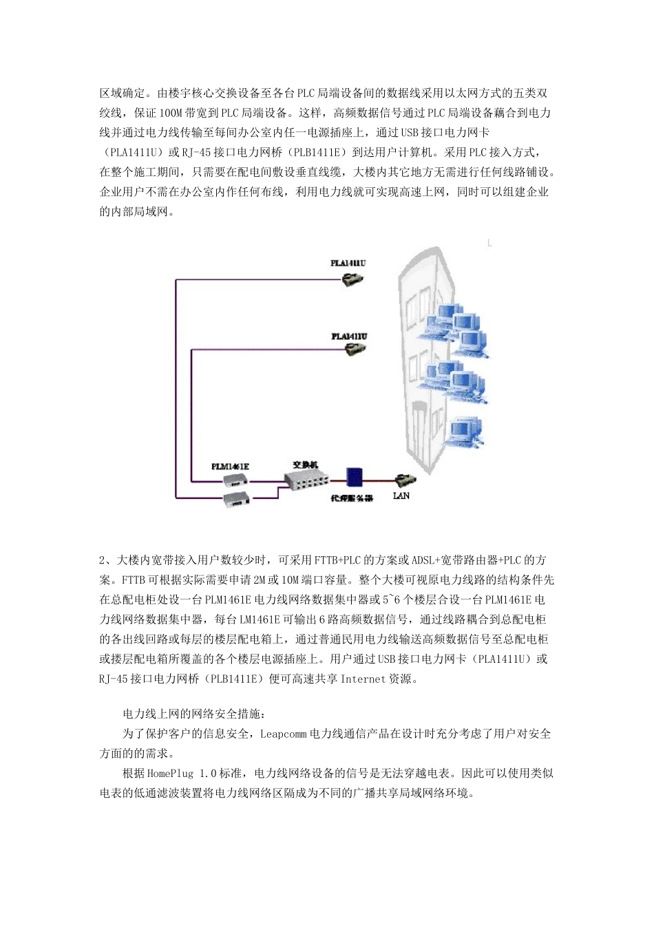 写字楼电力线宽带上网方案(doc10页)_第2页