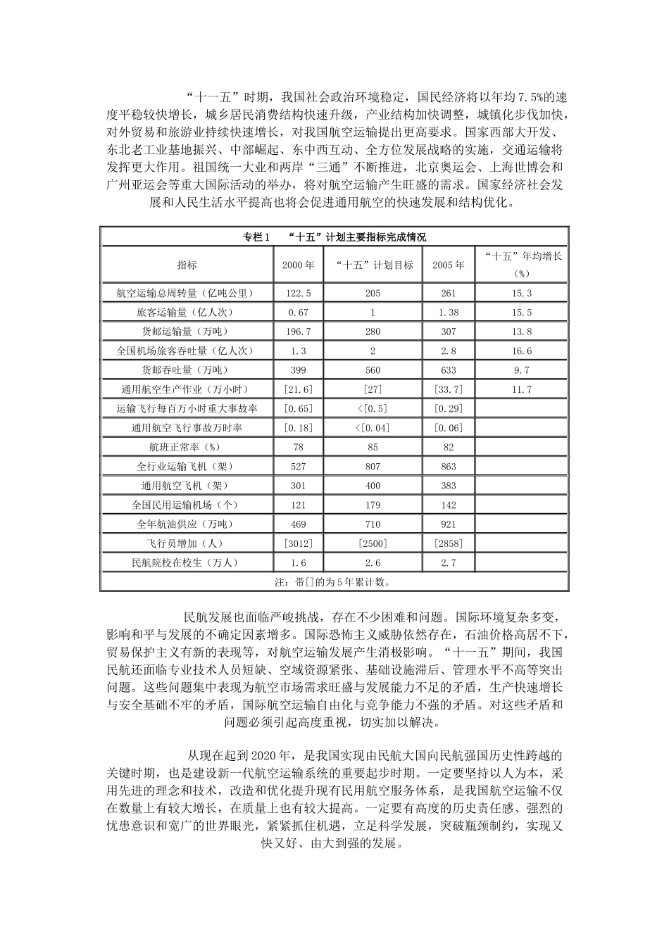 中国民用航空发展第十一个五年规划_第2页