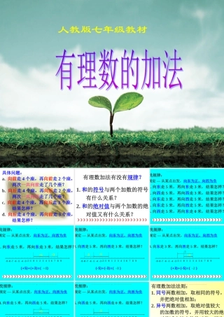 有理数的加减法课件