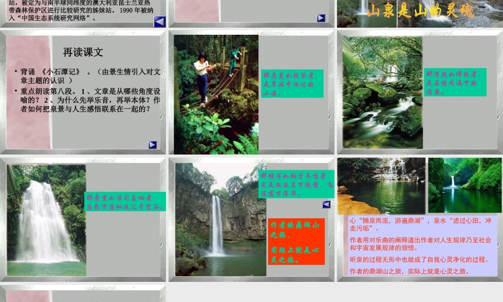 一-鼎湖山听泉-