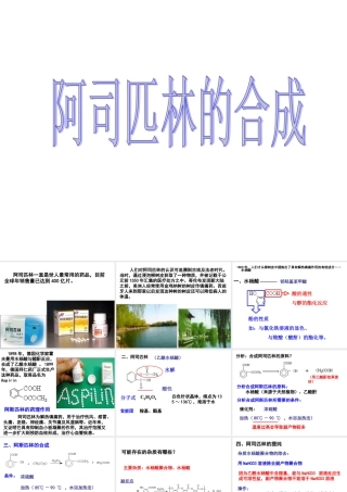 《阿司匹林的合成》课件1