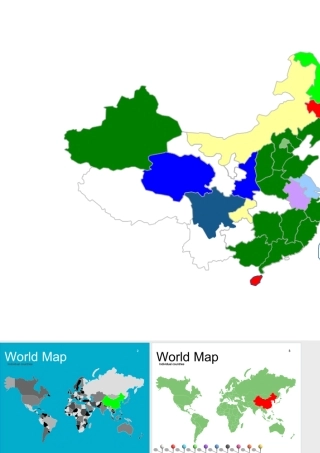 全国各个省份分省涂色地图
