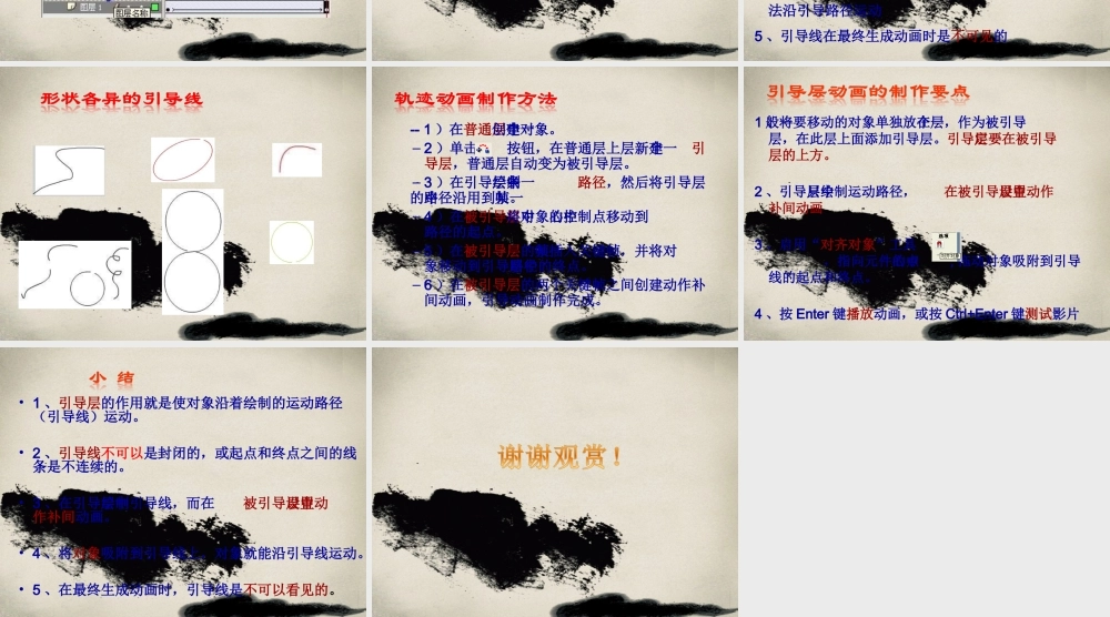 初中信息技术Flash的轨迹动画