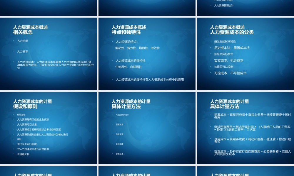 人力资源成本管理与控制