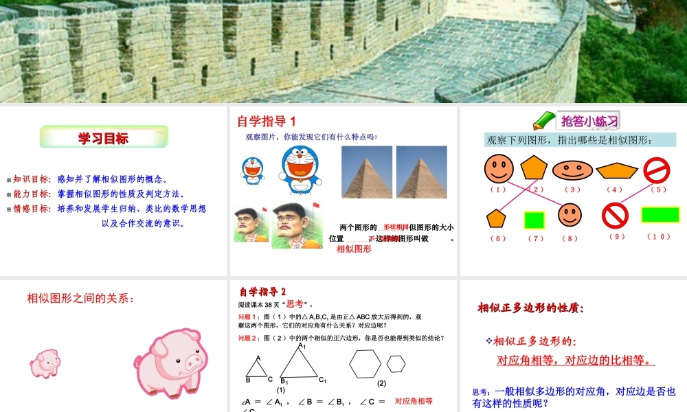 27.1.1图形的相似