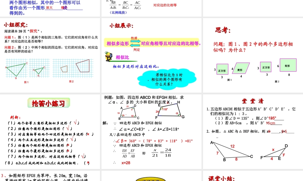 27.1.1图形的相似