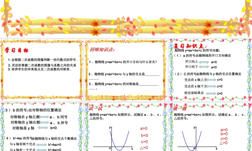 2226二次函数有关符号的判断