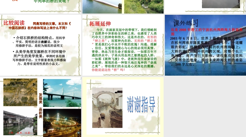 《桥之美》教学课件4