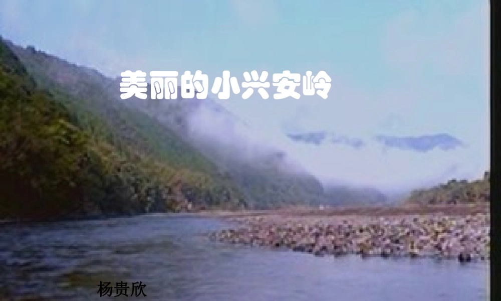 1587人教版小学语文三年级上册《美丽的小兴安岭》PPT课件