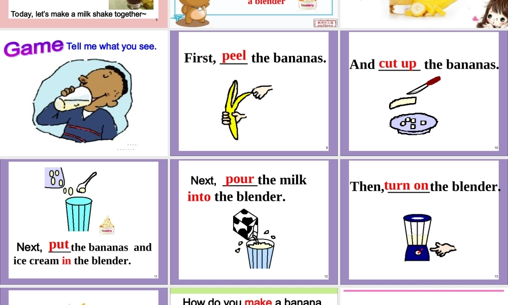 Unit8Howdoyoumakeabananamilkshake